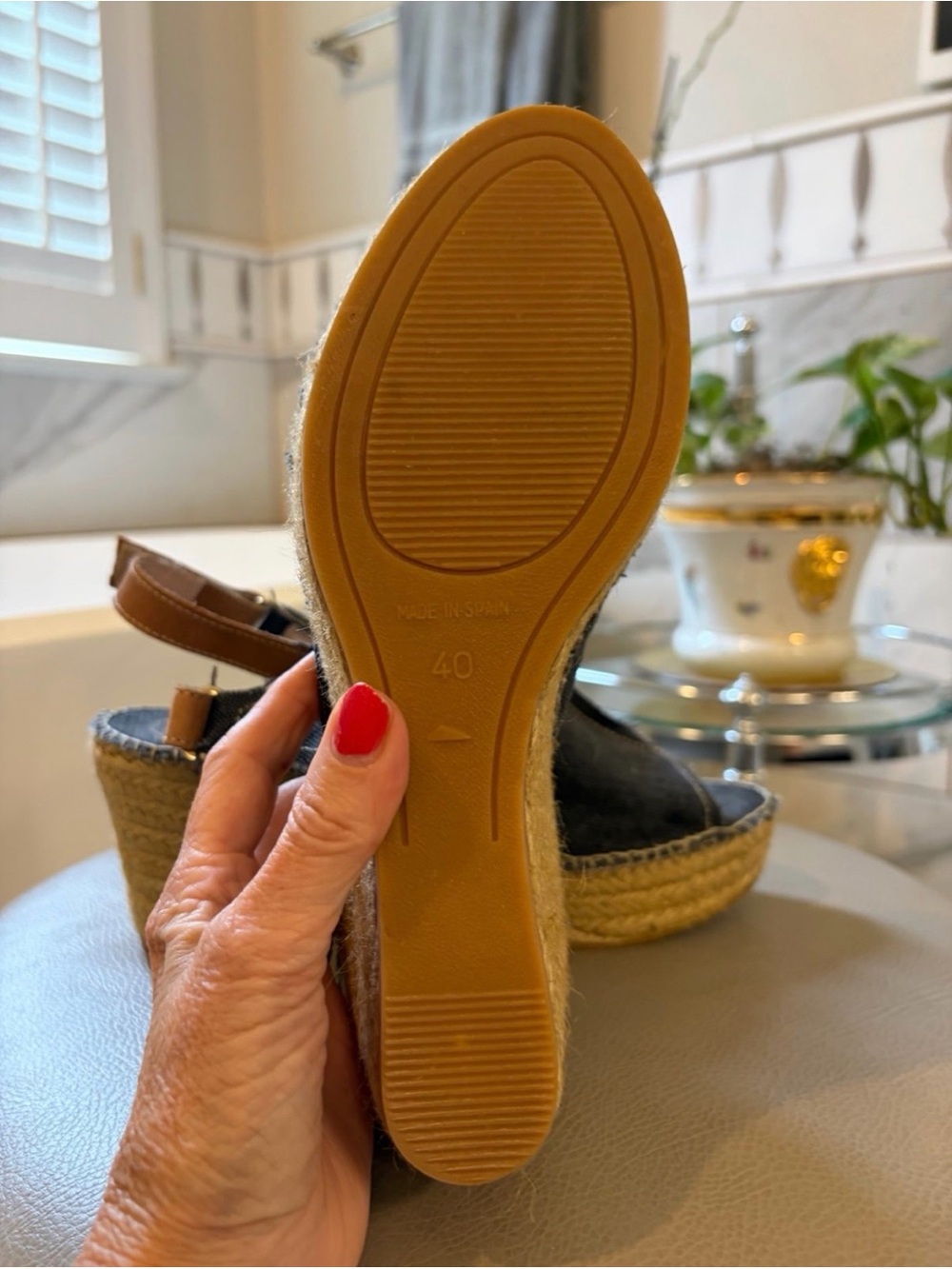 Toni Pons 'Lugano' Espadrille Wedge Sandal Black Size EU 40/US 9-9.5 NWOB - Picture 7 of 10